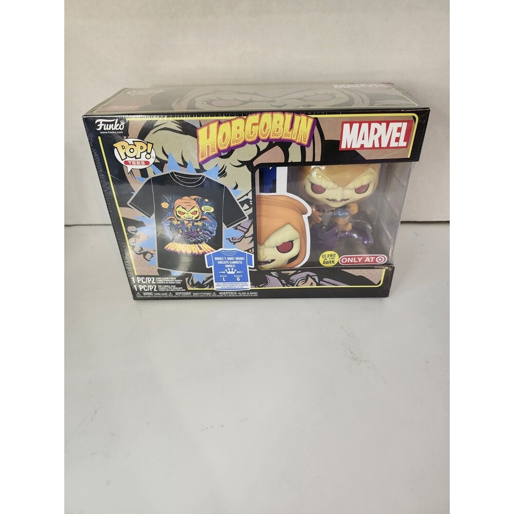 Funko Pop Tees Hobgoblin GLOW Pop & Tee Shirt Size L Target Exclusive
